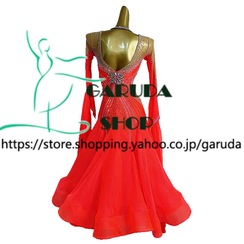 Garuda SHOP レディース社交ダンス衣装 競技ドレス モダンドレス高級