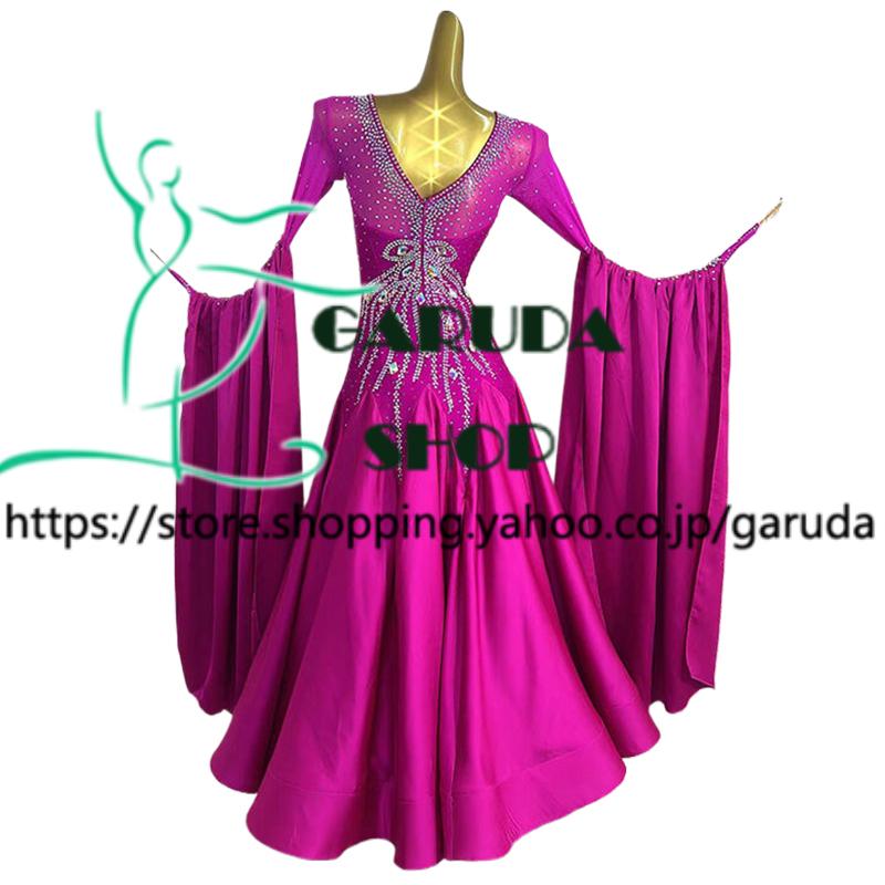 Garuda SHOP レディース社交ダンス衣装 競技ドレス モダンドレス高級
