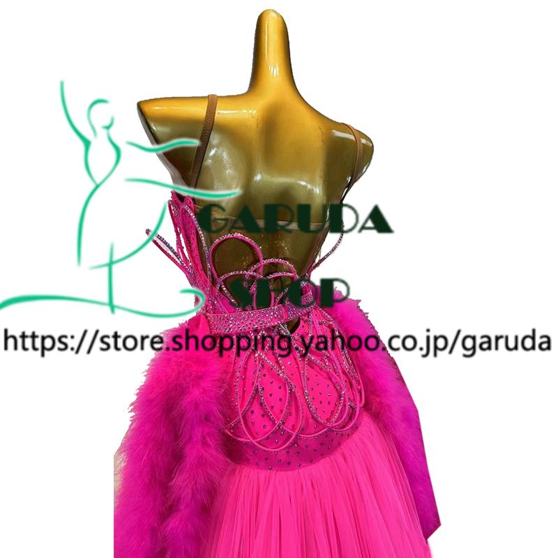 Garuda SHOP　レディース社交ダンス衣装　競技ドレス　モダンドレス高級ドレス　発表会用演出服　 高級服　セミオーダー可　スタンダードドレス　品番8054_2