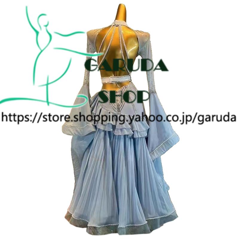 Garuda SHOP レディース社交ダンス衣装 競技ドレス モダンドレス高級