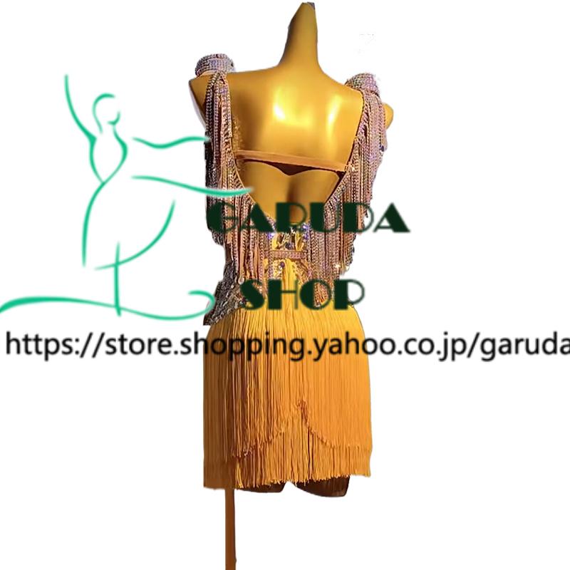 Garuda SHOP 社交ダンス高級衣装 ダンスドレス セミオーダードレス ラテン競技高級ドレス パーティードレス ラテン衣装  Latinドレス  品番8076の画像