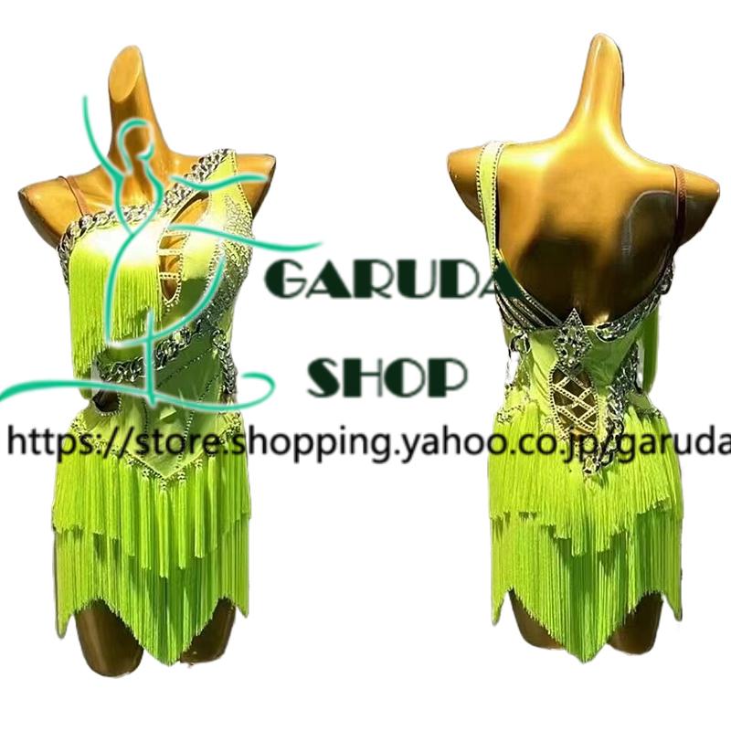 Garuda SHOP 社交ダンス高級衣装 ダンスドレス セミオーダードレス ラテン競技高級ドレス パーティードレス ラテン衣装  Latinドレス  品番8077の画像