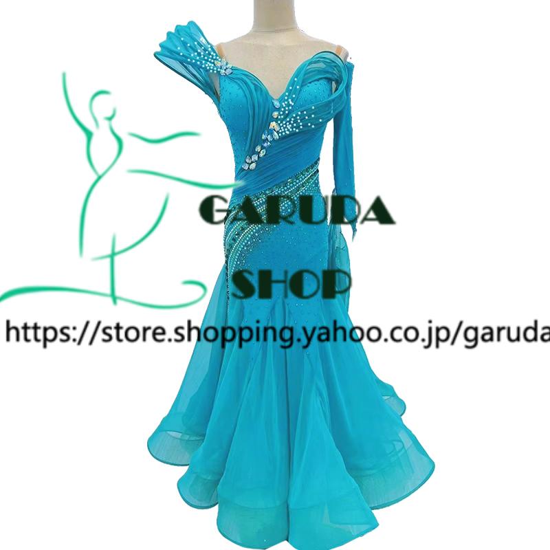 【NEW！ 超特価品】社交ダンス用ドレス 競技用 モダンドレス ソシアルダンス Garuda SHOP レディース社交ダンス衣装 競技ドレス モダンドレス高級