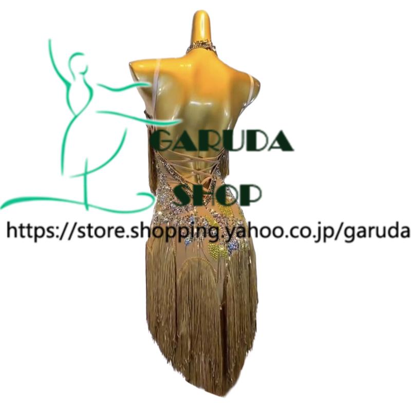 Garuda SHOP 社交ダンス高級衣装 ダンスドレス セミオーダードレス ラテン競技高級ドレス パーティードレス ラテン衣装  Latinドレス  品番8207の画像