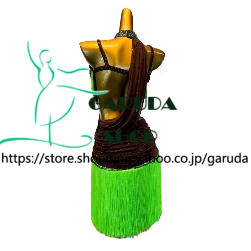 Garuda SHOP 社交ダンス高級衣装 ダンスドレス セミオーダードレス ラテン競技高級ドレス パーティードレス ラテン衣装  Latinドレス  品番8264の画像