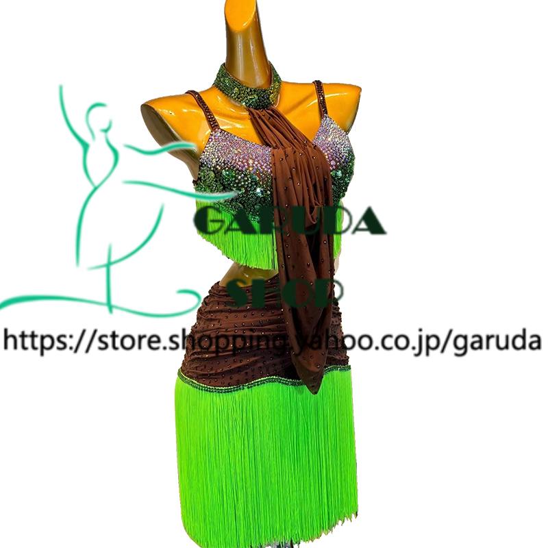 Garuda SHOP 社交ダンス高級衣装 ダンスドレス セミオーダードレス ラテン競技高級ドレス パーティードレス ラテン衣装  Latinドレス  品番8264の画像