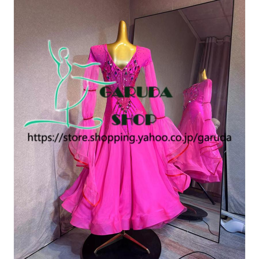 Garuda SHOP レディース社交ダンス衣装 競技ドレス モダンドレス高級
