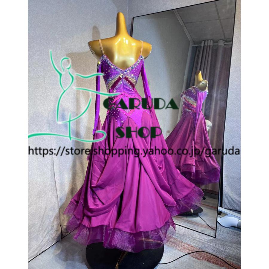 Garuda SHOP レディース社交ダンス衣装 競技ドレス モダンドレス高級