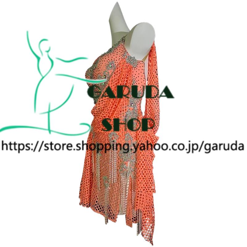 Garuda SHOP 社交ダンス高級衣装 ダンスドレス セミオーダードレス ラテン競技高級ドレス パーティードレス ラテン衣装  Latinドレス  品番8365の画像