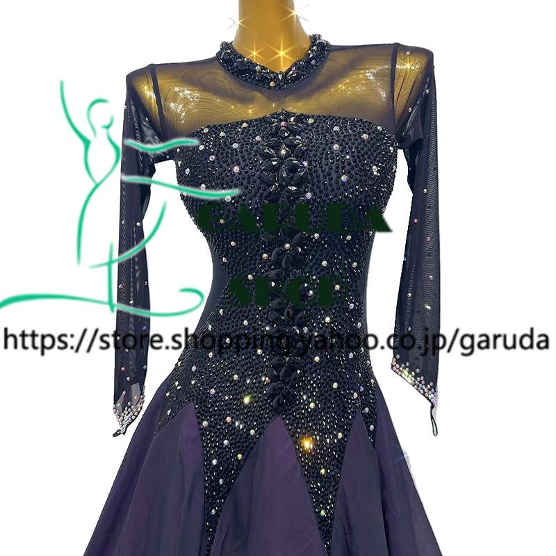 Garuda SHOP レディース社交ダンス衣装 競技ドレス モダンドレス高級
