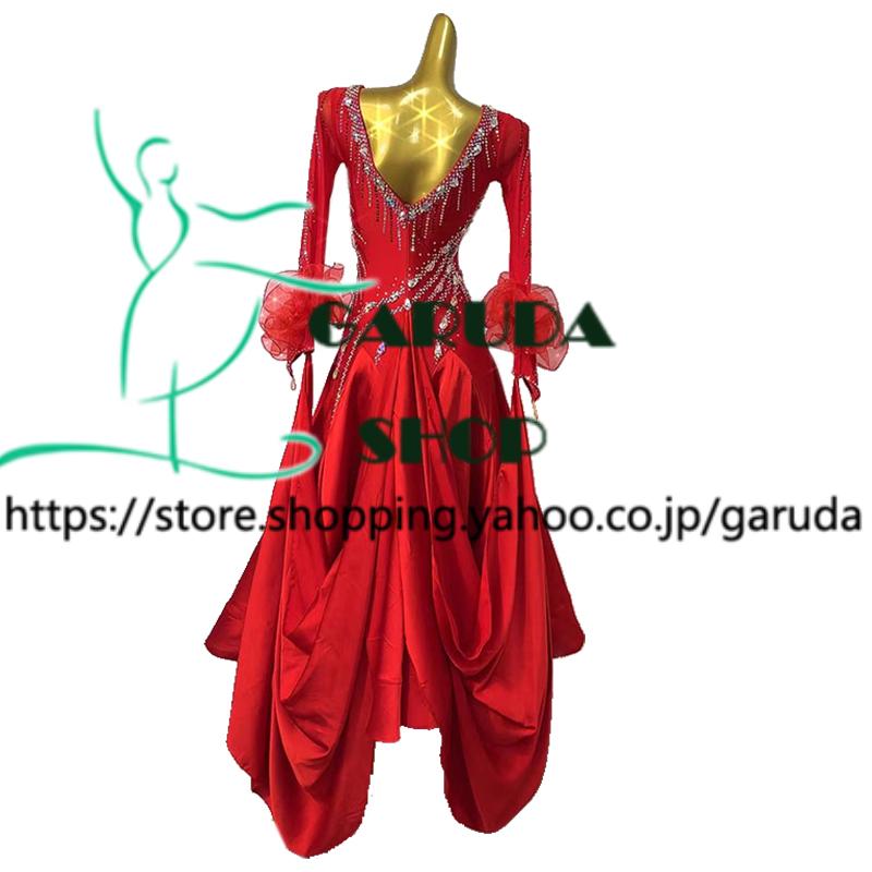 Garuda SHOP レディース社交ダンス衣装 競技ドレス モダンドレス高級