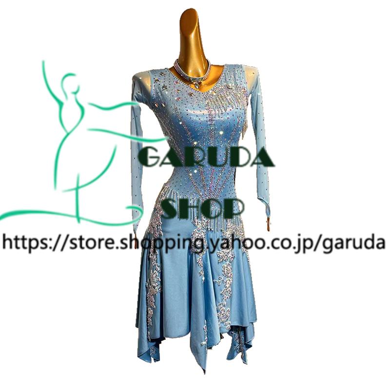 Garuda SHOP　社交ダンス高級衣装　ダンスドレス　セミオーダードレス　ラテン競技高級ドレス パーティードレス　ラテン衣装　 Latinドレス　 品番8422 | 