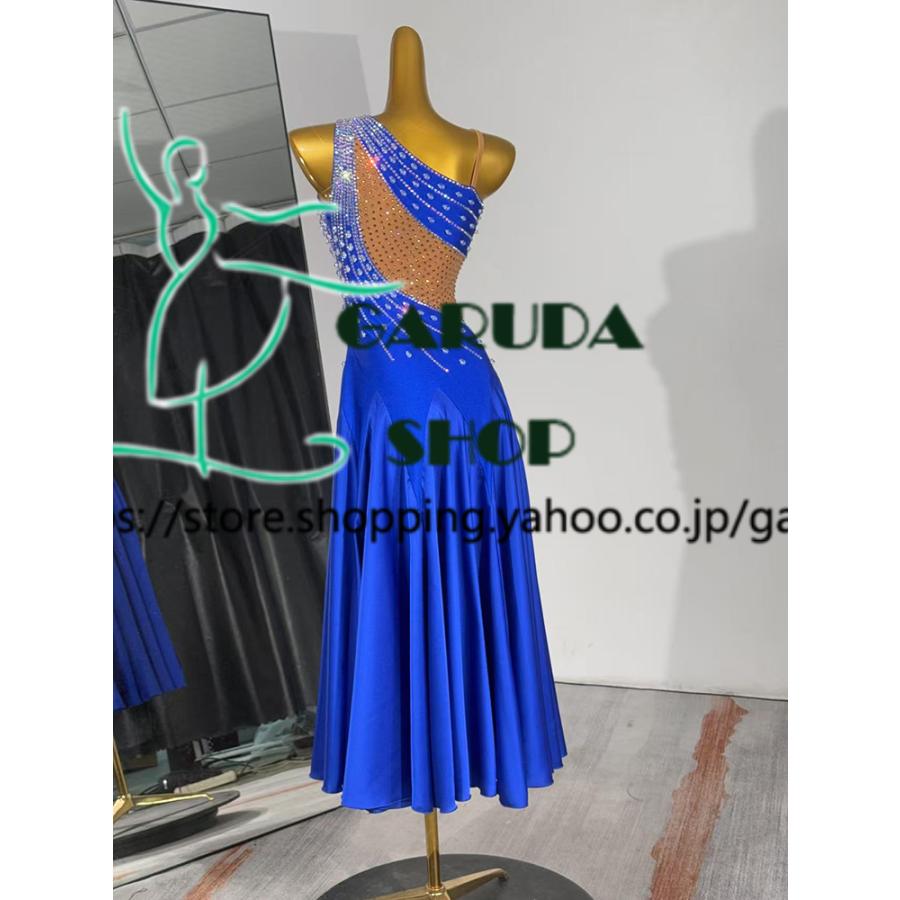 Garuda SHOP 社交ダンス高級衣装 ダンスドレス セミオーダードレス ラテン競技高級ドレス パーティードレス ラテン衣装  Latinドレス  品番8427の画像