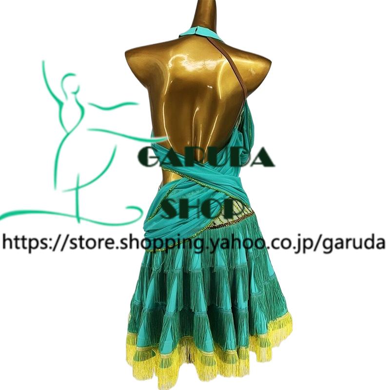 Garuda SHOP 社交ダンス高級衣装 ダンスドレス セミオーダードレス ラテン競技高級ドレス パーティードレス ラテン衣装  Latinドレス  品番8437の画像
