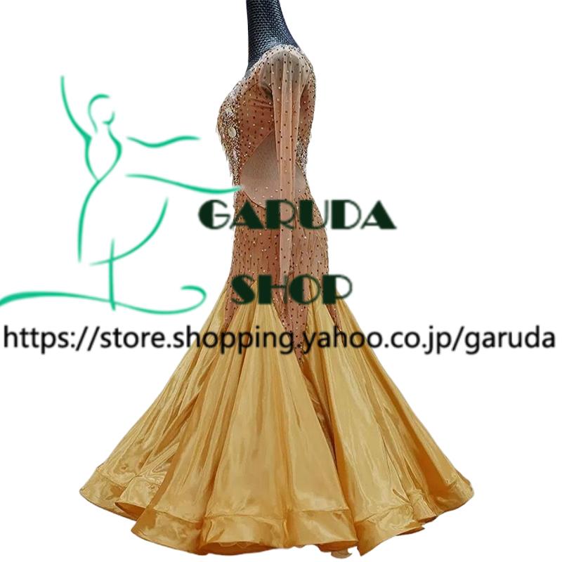 Garuda SHOP レディース社交ダンス衣装 競技ドレス モダンドレス高級