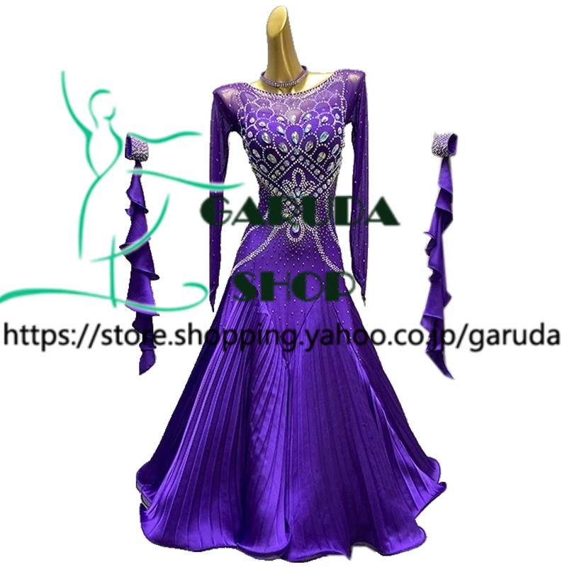 Garuda SHOP レディース社交ダンス衣装 競技ドレス モダンドレス高級