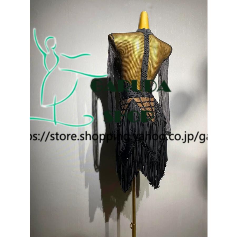 Garuda SHOP 社交ダンス高級衣装 ダンスドレス セミオーダードレス ラテン競技高級ドレス パーティードレス ラテン衣装  Latinドレス  品番8523の画像