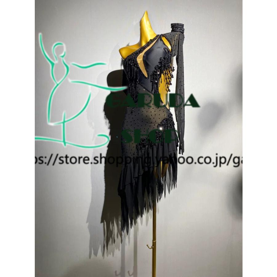 Garuda SHOP 社交ダンス高級衣装 ダンスドレス セミオーダードレス ラテン競技高級ドレス パーティードレス ラテン衣装  Latinドレス  品番8526の画像