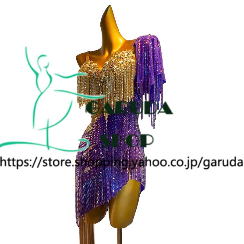 豪華☆社交ダンスラテンドレス　フルオーダー品 Garuda SHOP 社交ダンス高級衣装 ダンスドレス セミオーダードレス