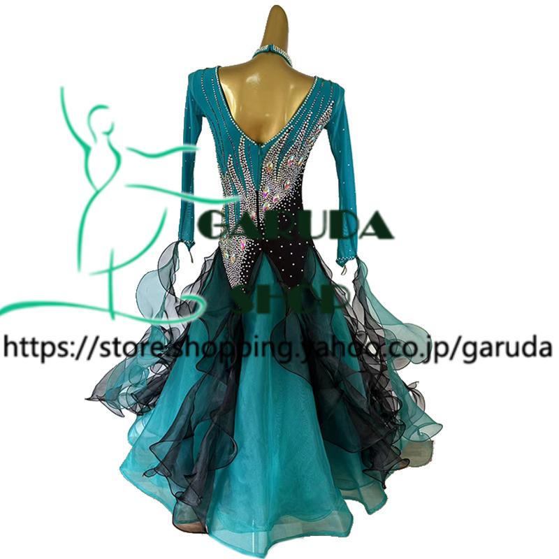 Garuda SHOP レディース社交ダンス衣装 競技ドレス モダンドレス高級
