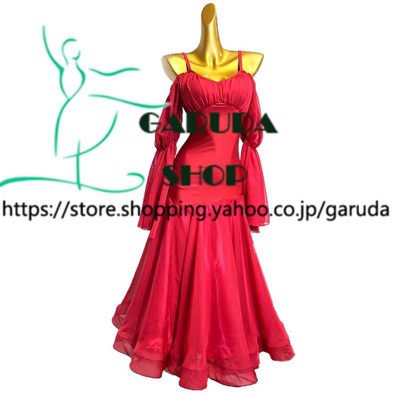 Garuda SHOP レディース社交ダンス衣装 競技ドレス ダンス練習ドレス