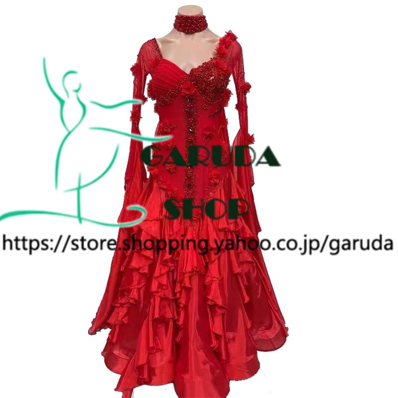 Garuda SHOP レディース社交ダンス衣装 競技ドレス モダンドレス