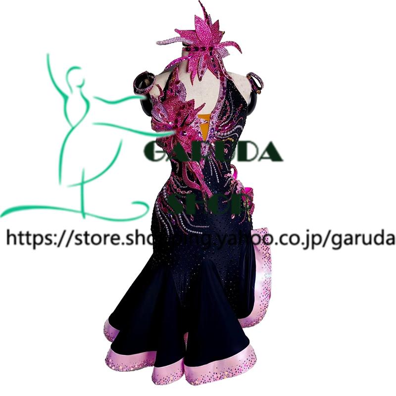 Garuda SHOP　社交ダンス高級衣装　ダンスドレス　セミオーダードレス　ラテン競技高級ドレス パーティードレス　ラテン衣装　 Latinドレス　 品番8658 | 