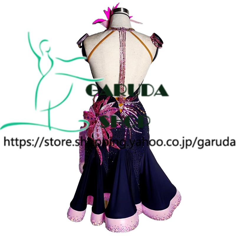 Garuda SHOP　社交ダンス高級衣装　ダンスドレス　セミオーダードレス　ラテン競技高級ドレス パーティードレス　ラテン衣装　 Latinドレス　 品番8658 |  | 01