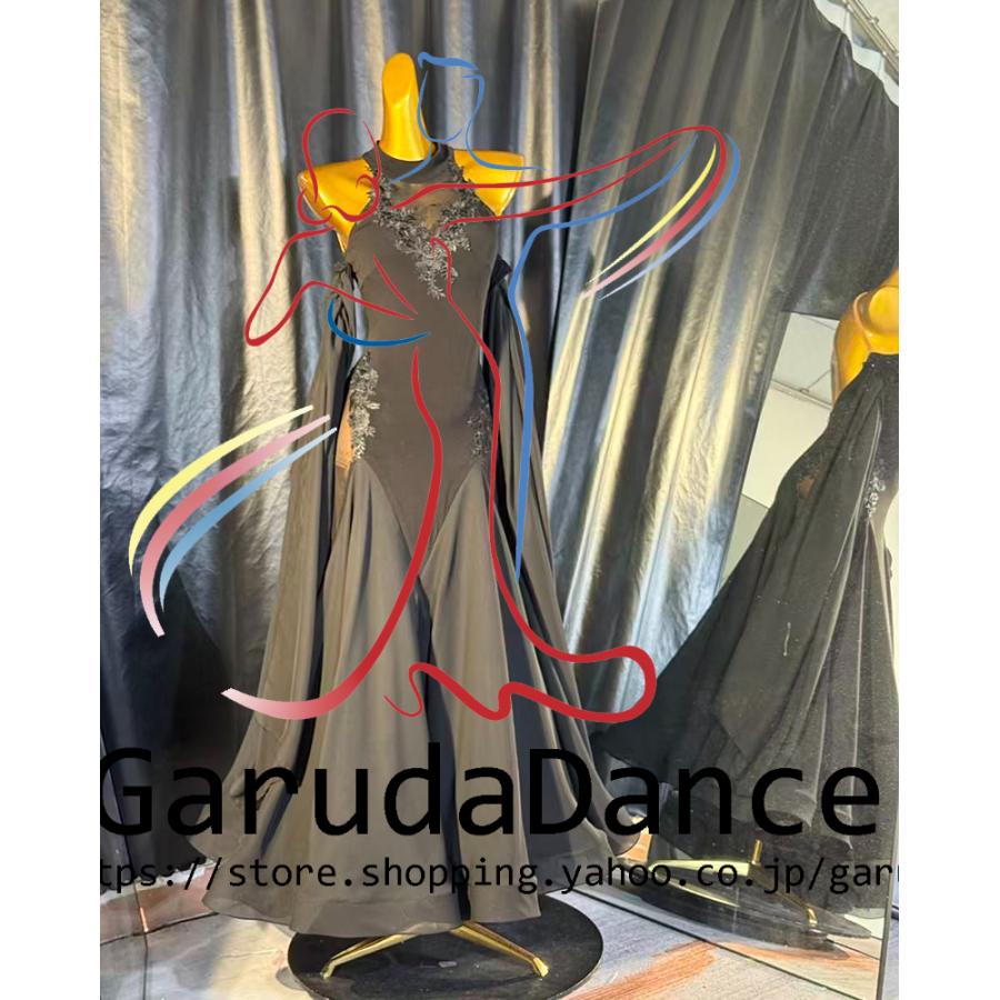 社交ダンス練習にオススメ！ダンスパーティーにも最適！スタンダードドレス Garuda SHOP レディース社交ダンス衣装 モダンドレス パーティードレス