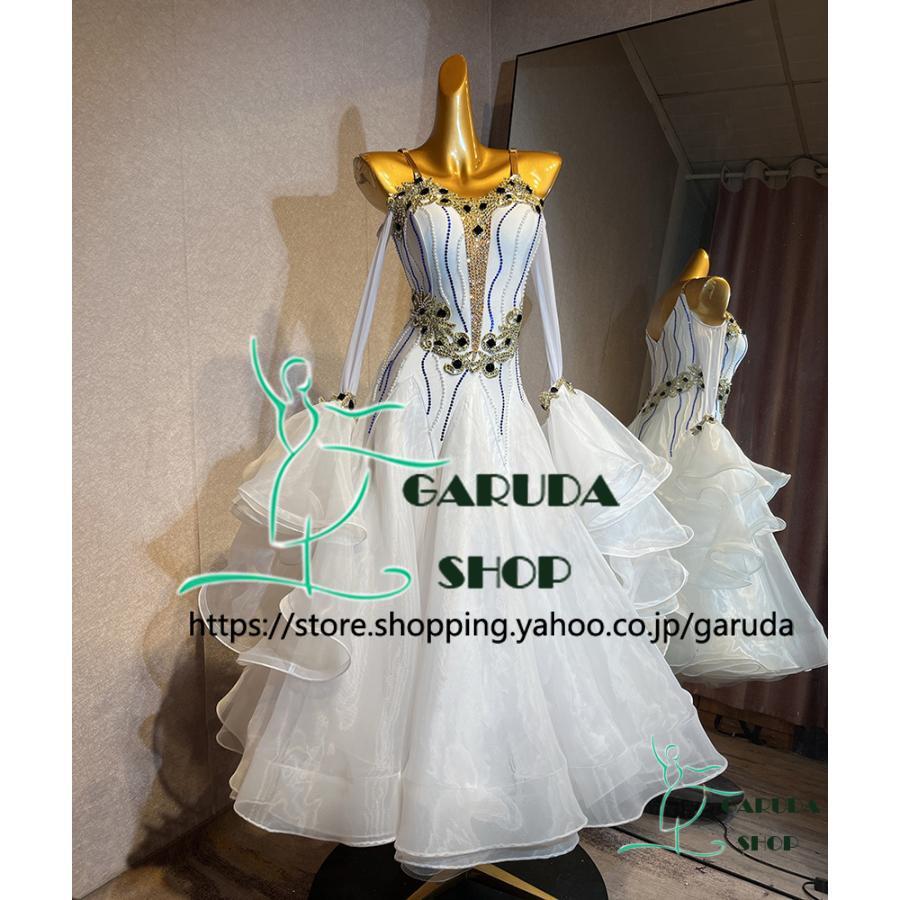 Garuda SHOP レディース社交ダンス衣装 競技ドレス モダンドレス高級
