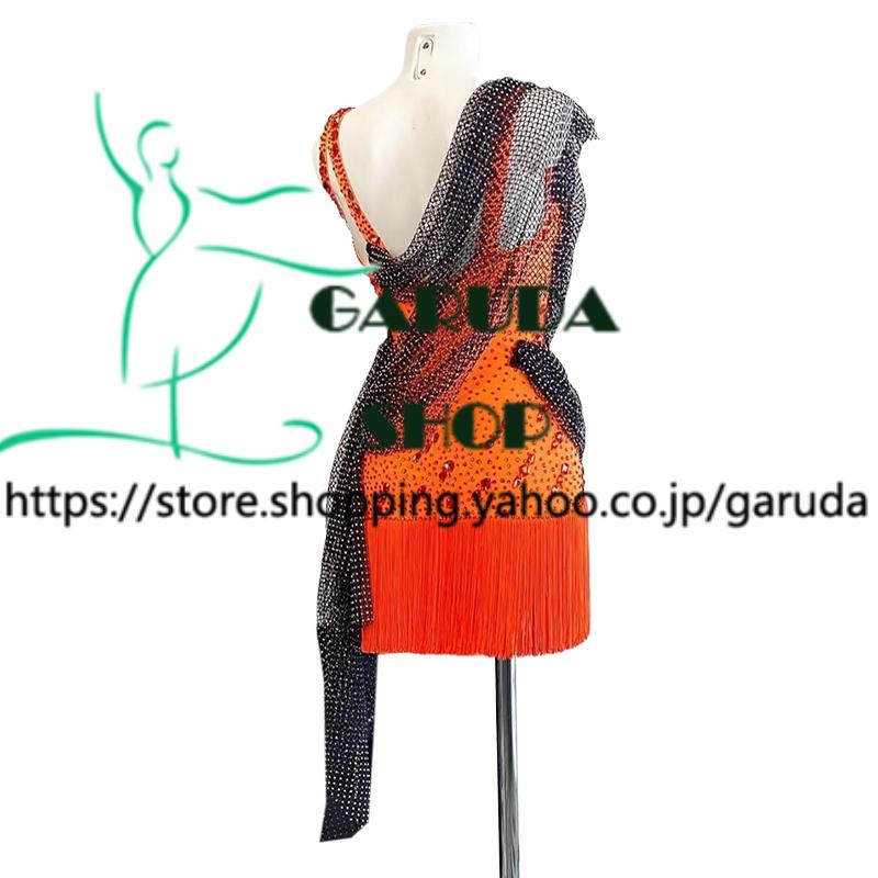 Garuda SHOP 社交ダンス高級衣装 セミオーダードレス ラテン競技高級ドレス パーティードレス 社交ダンス衣装ラテン  社交ダンス衣装ルンバ  品番8810の画像