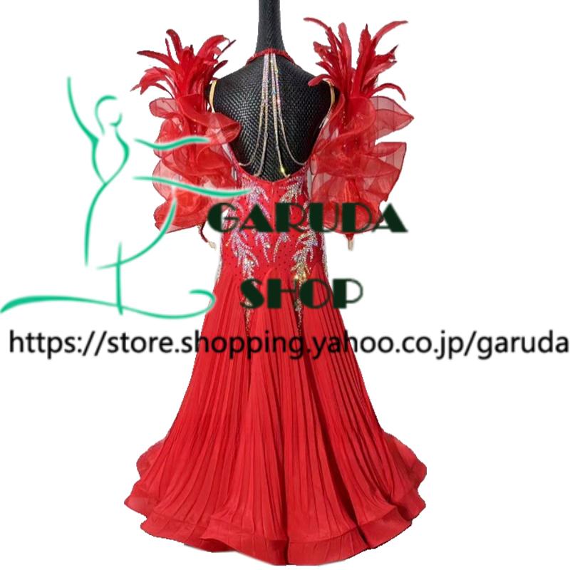 社交ダンス♡華　^_^　モダン　スタンダードドレス　競技　デモ Garuda SHOP レディース社交ダンス衣装 競技ドレス モダンドレス高級