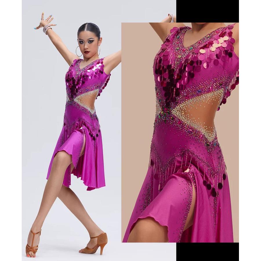 Garuda SHOP 社交ダンス高級衣装 セミオーダードレス ラテン競技高級