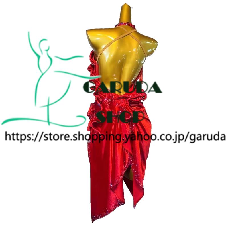 Garuda SHOP 社交ダンス高級衣装 セミオーダードレス ラテン競技高級ドレス パーティードレス 社交ダンス衣装ラテン  社交ダンス衣装ルンバ  品番8846の画像