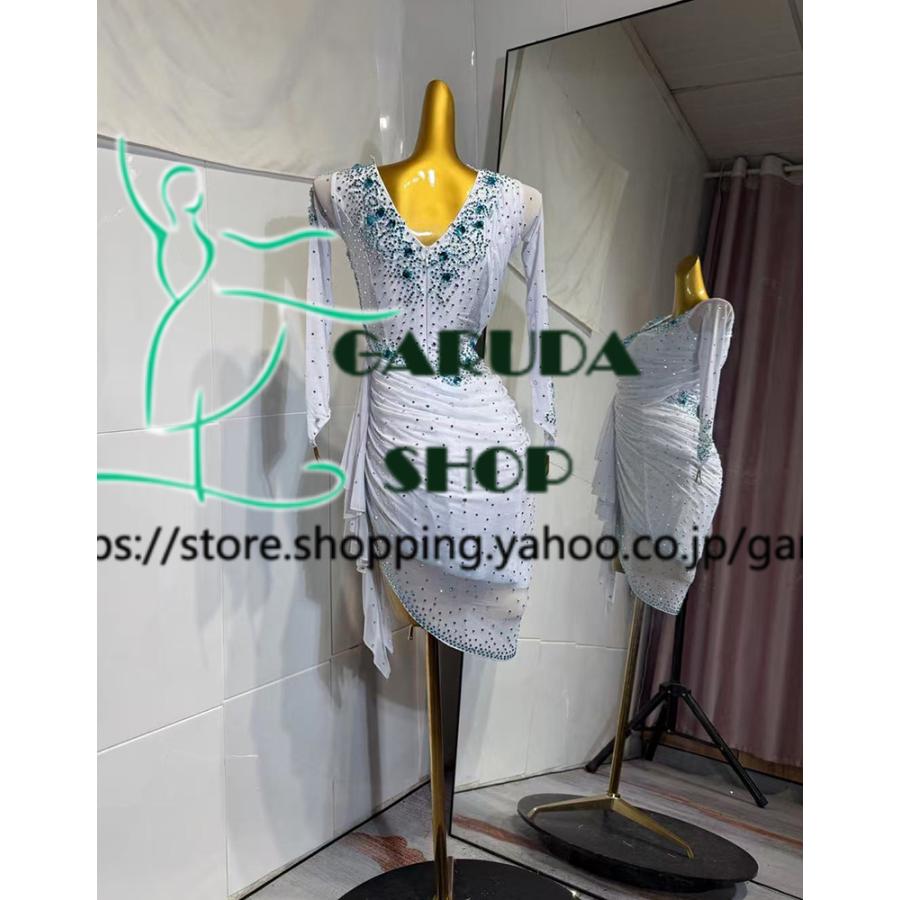 Garuda SHOP 社交ダンス高級衣装 セミオーダードレス ラテン競技高級ドレス パーティードレス 社交ダンス衣装ラテン  社交ダンス衣装ルンバ  品番8920の画像