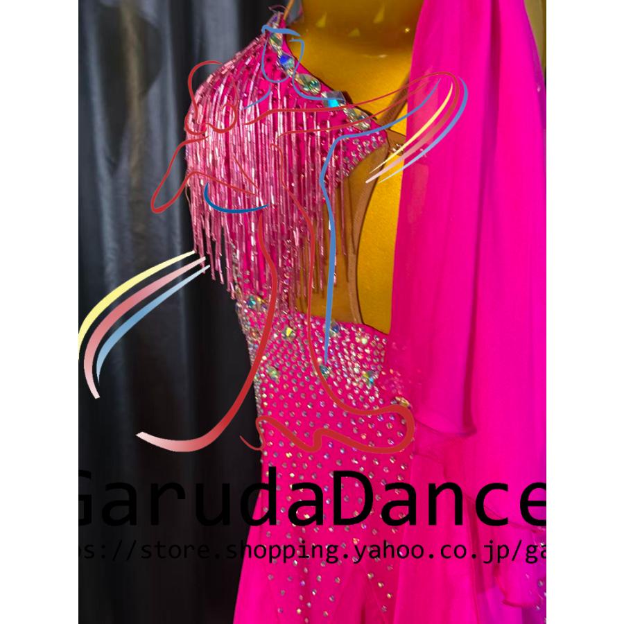 Garuda SHOP 社交ダンス高級衣装 セミオーダードレス ラテン競技高級
