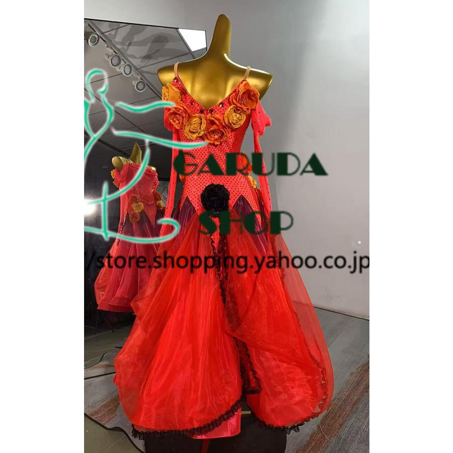 Garuda SHOP レディース社交ダンス衣装 競技ドレスモダンドレス