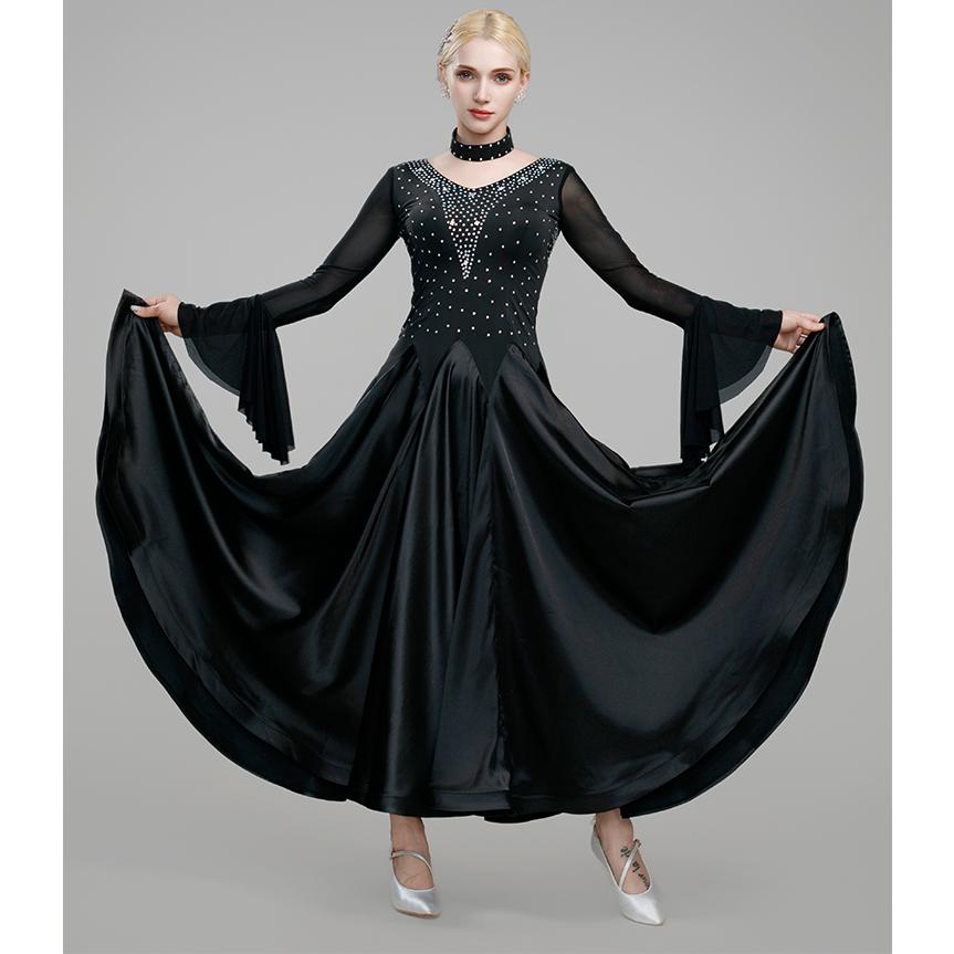 Garuda SHOP 社交ダンス衣装女性モダンドレス 発表会ワルツドレス