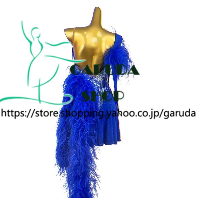 Garuda SHOP　社交ダンス高級衣装　セミオーダードレス　ラテン競技高級ドレス パーティードレス　社交ダンス衣装ラテン　 社交ダンス衣装ルンバ　 品番8952_2