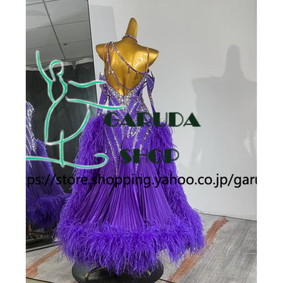 Garuda SHOP レディース社交ダンス衣装 競技ドレス モダンドレス高級