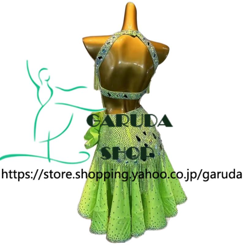 Garuda SHOP 社交ダンス高級衣装 セミオーダードレス ラテン競技高級ドレス パーティードレス 社交ダンス衣装ラテン  社交ダンス衣装ルンバ  品番9028の画像