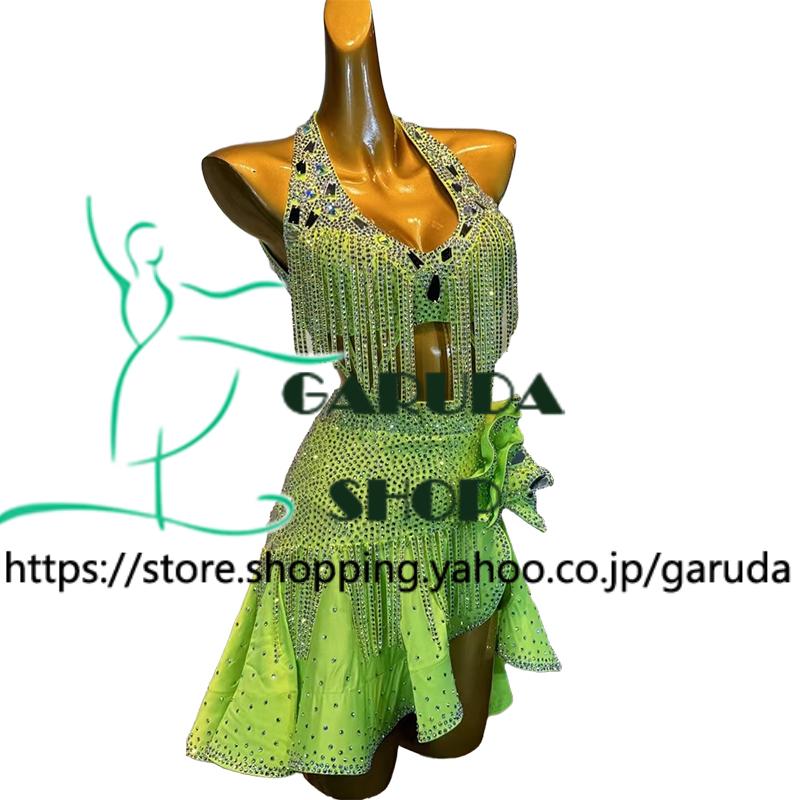 Garuda SHOP 社交ダンス高級衣装 セミオーダードレス ラテン競技高級ドレス パーティードレス 社交ダンス衣装ラテン  社交ダンス衣装ルンバ  品番9028の画像