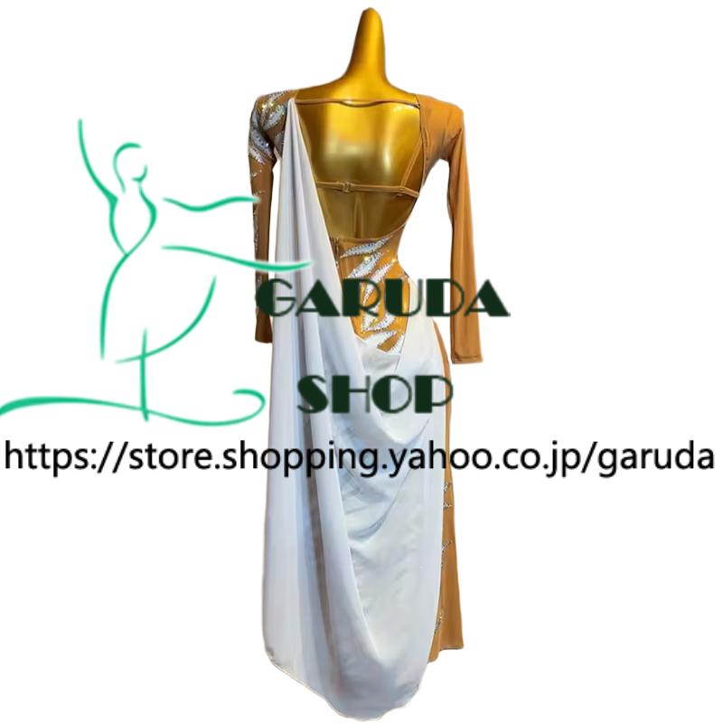 Garuda SHOP 社交ダンス高級衣装 セミオーダードレス ラテン競技高級ドレス パーティードレス 社交ダンス衣装ラテン  社交ダンス衣装ルンバ  品番9030の画像