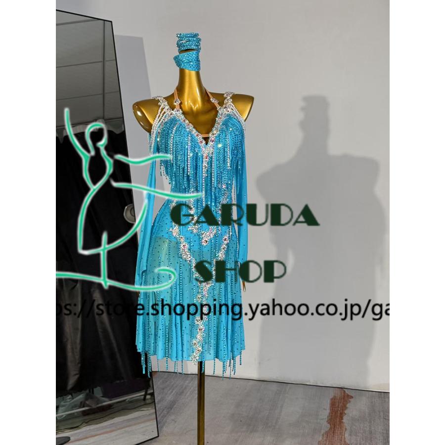 Garuda SHOP 社交ダンス高級衣装 セミオーダードレス ラテン競技高級
