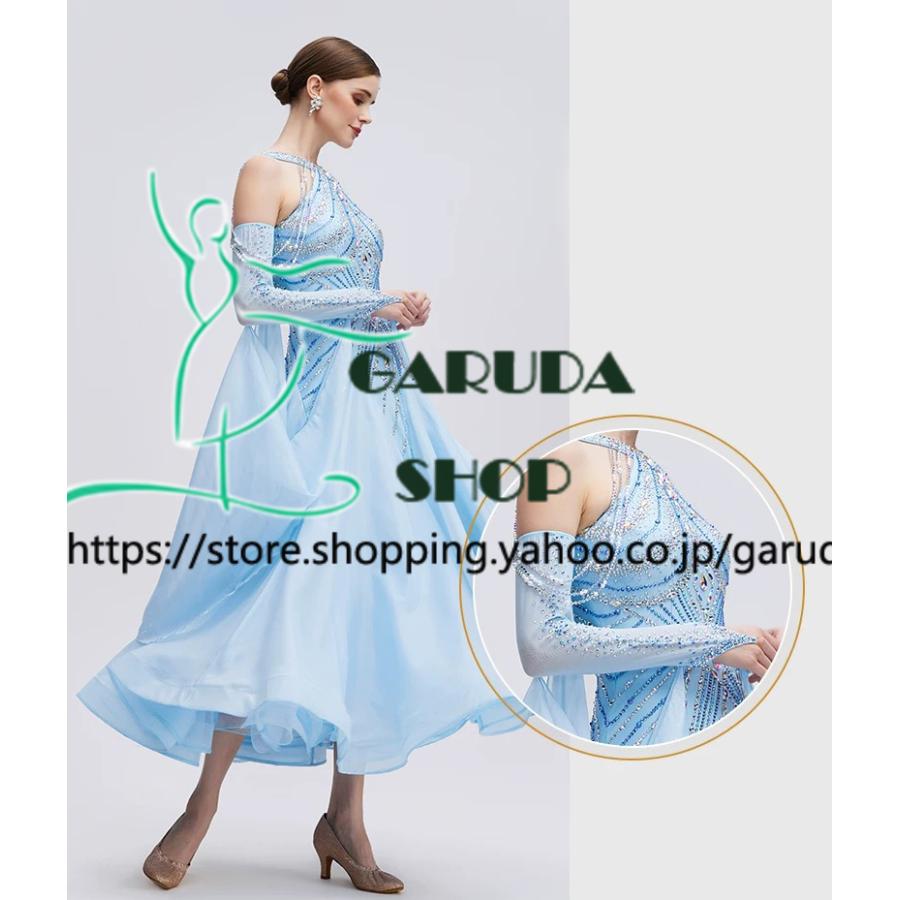 Garuda SHOP レディース社交ダンス衣装 競技ドレス モダンドレス高級