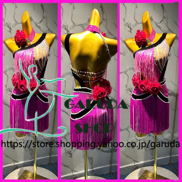 Garuda SHOP 社交ダンス高級衣装 セミオーダードレス ラテン競技高級