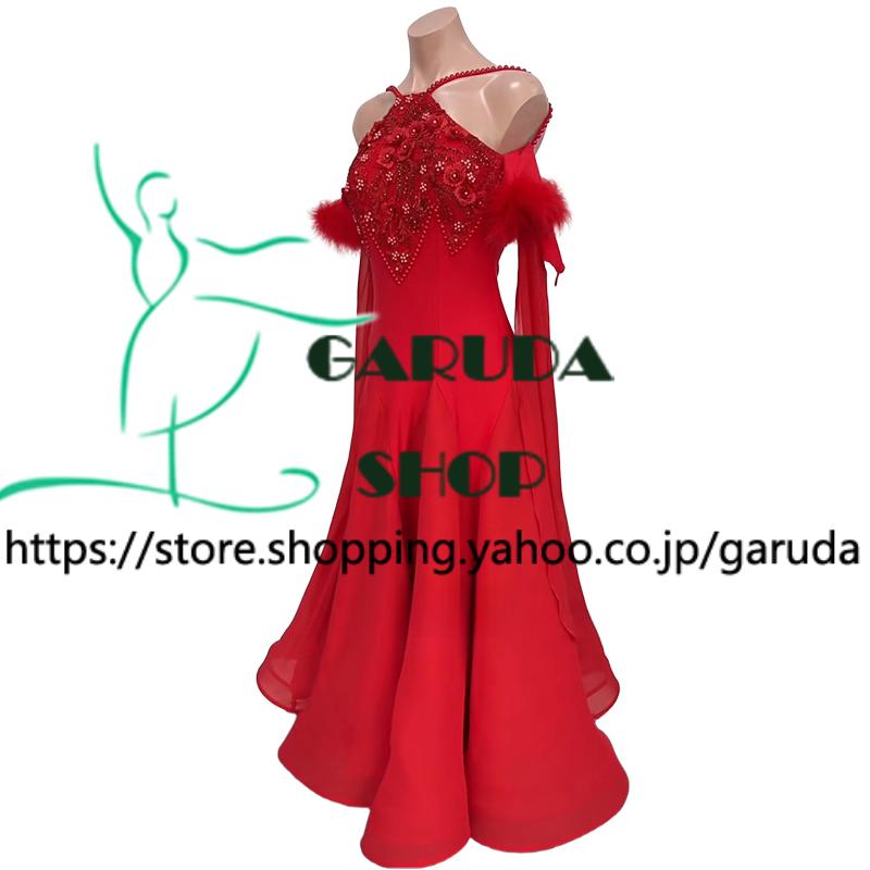 Garuda SHOP レディース社交ダンス衣装 競技ドレス モダンドレス高級