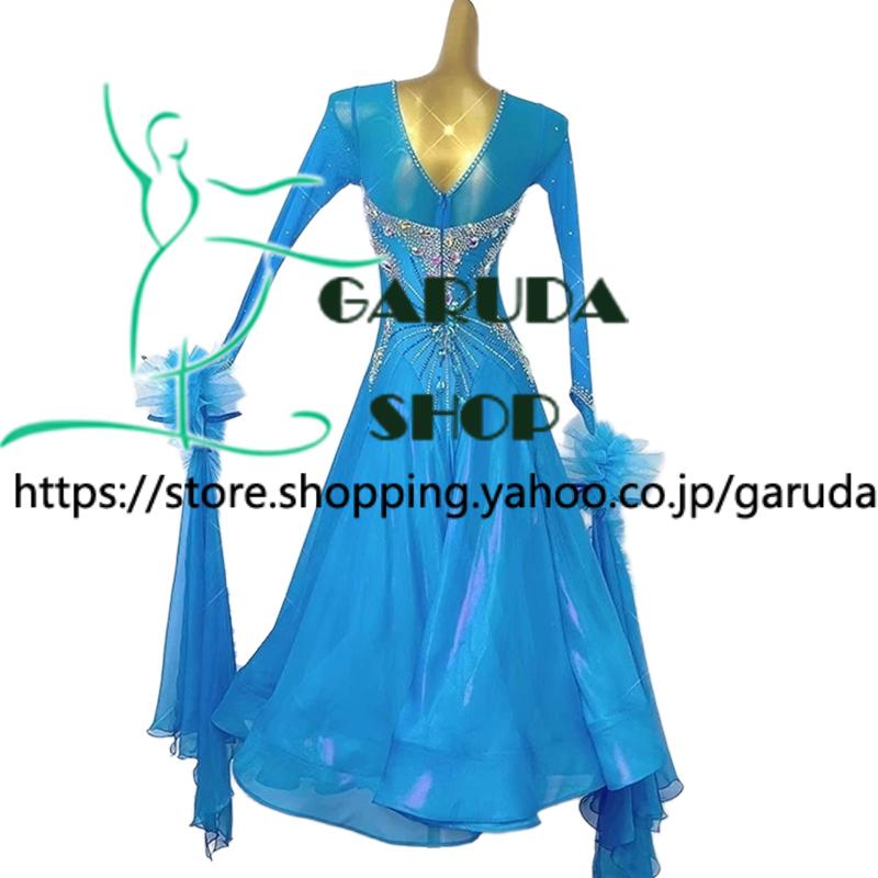Garuda SHOP レディース社交ダンス衣装 競技ドレス モダンドレス高級