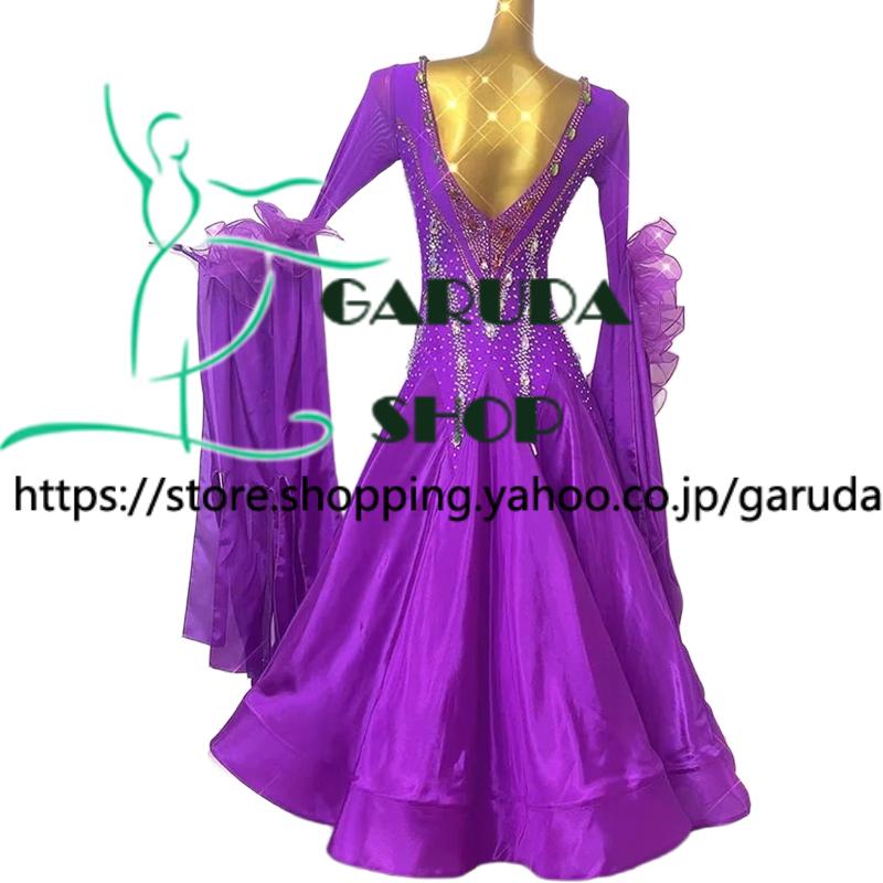 Garuda SHOP レディース社交ダンス衣装 競技ドレス モダンドレス高級