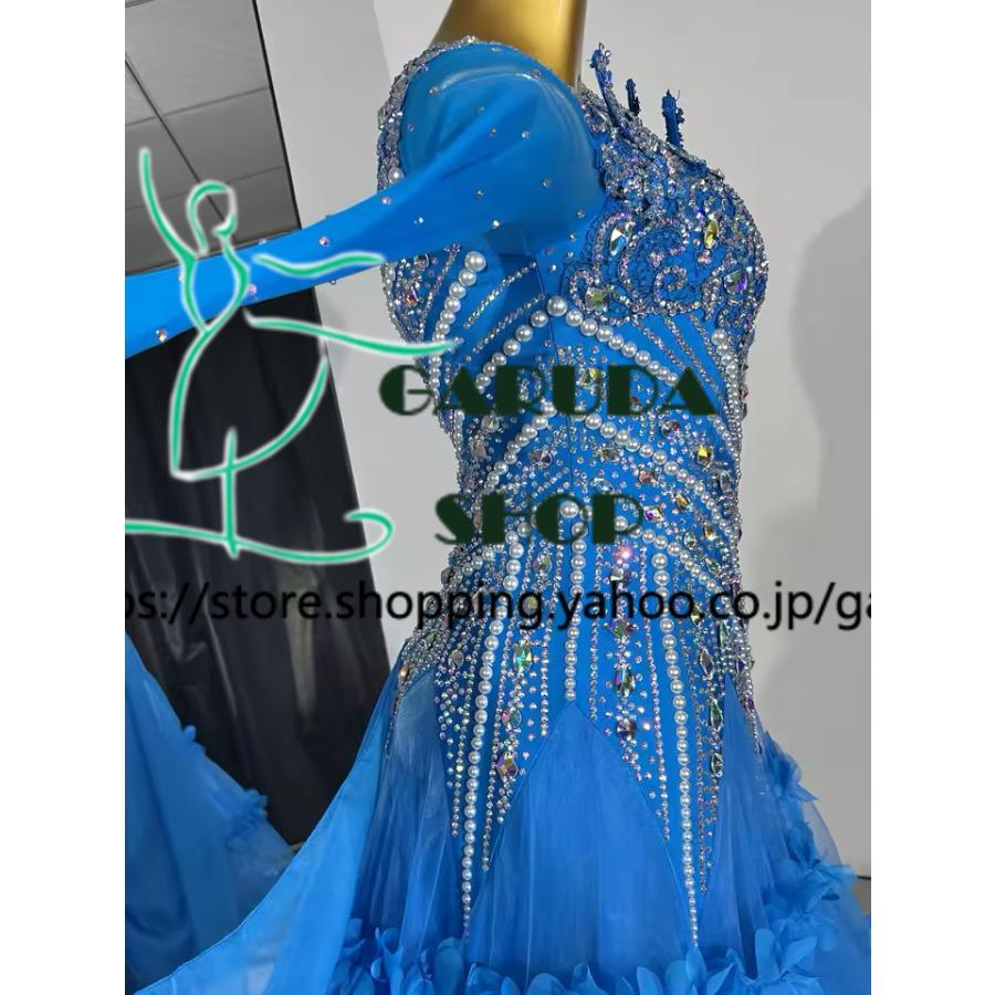Garuda SHOP レディース社交ダンス衣装 競技ドレス モダンドレス高級
